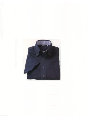 ユニフォーム114 ZK2712-9CB 兼用半袖ニットシャツ(ネイビー