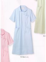 73-1934 半袖ナースワンピース(サックス)