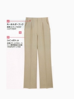 ユニフォーム611 UZT374E 夏レディーススラックス17廃番