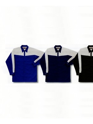 ユニフォーム6 5914 長袖シャツ(ツートン薄地)