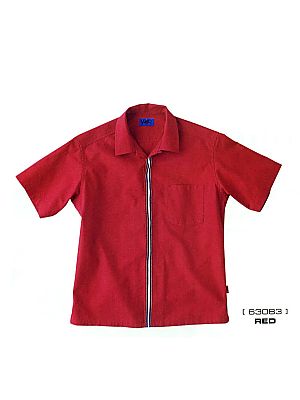 ユニフォーム1178 63083 半袖シャツ(レッド)