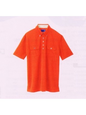 ユニフォーム452 65244 ポロシャツ(オレンジ)
