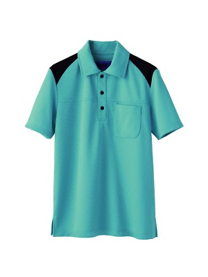 ユニフォーム724 65405 ポロシャツ(ピーコックグリーン)