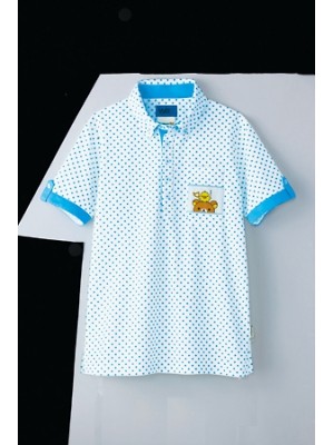 ユニフォーム1366 65492 ポロシャツ(サックス)