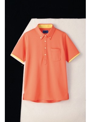 ユニフォーム384 65574 ポロシャツ(オレンジ)
