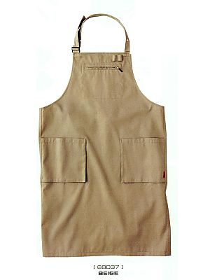 ユニフォーム667 69037 ワークエプロン(ベージュ)廃番