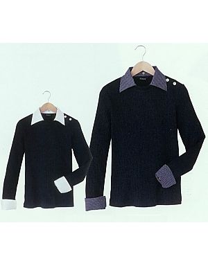 ユニフォーム1119 78150 リブニット(衿･カフス2種付)