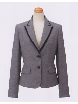 クリックでS24249 長袖ジャケット(グレー)のオンラインカタログのページを表示します