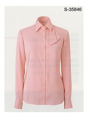 ユニフォーム1306 S35846 長袖ブラウス(ピンク)