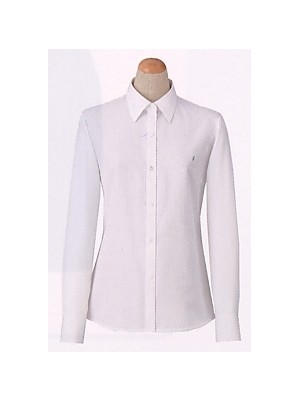 ユニフォーム264 S35898 長袖ブラウス(ホワイト)