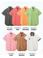 63403 半袖シャツ(レッド)