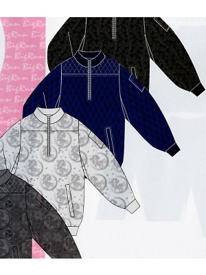 ユニフォーム24 1270 プリントセミキルトヤッケ(廃番)