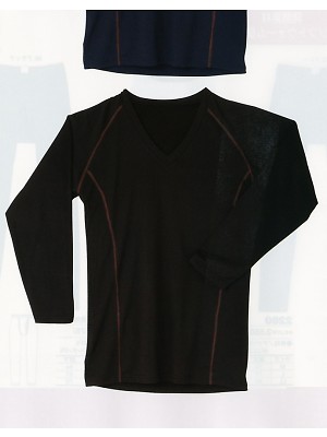 ユニフォーム464 3282 Vネック(保温)中空糸