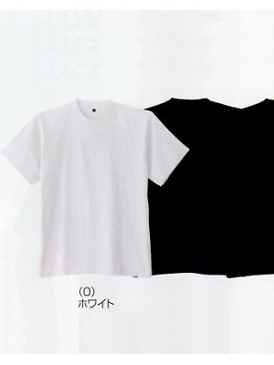 ユニフォーム3 51021W ヘビーウエイトTシャツ(白)