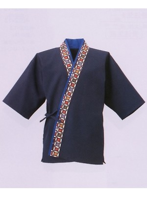 ユニフォーム48 4123-01 花格子衿紺甚平